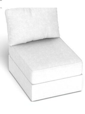 Lovesac Deep seat cover: Sky grey Corded Velvet